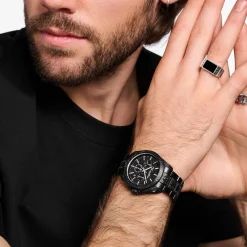 Store Herrenuhr Rebel at heart Chronograph schwarz Herren Uhren|Uhren